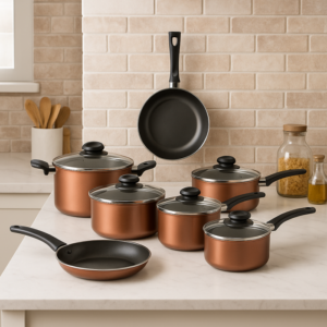 Jogo de Panelas 7 peças antiaderente alumínio - LUCS