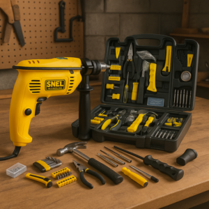 Furadeira com Maleta e acessórios - LUCS