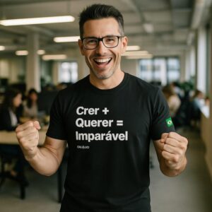 Camiseta premium crer + querer = imparável (XG) - LUCS