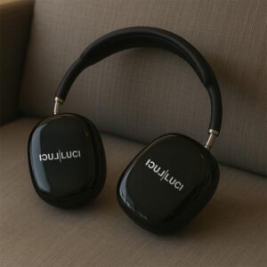 Fone de ouvido almofada preto brilho (Standard) - LUCS