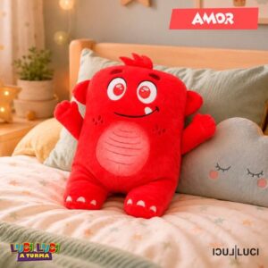 Pelúcia LUCI LUCI A TURMA - AMOR (Tamanho 26cm) - Acompanha Sacola Personalizada Multifunção - LUCS