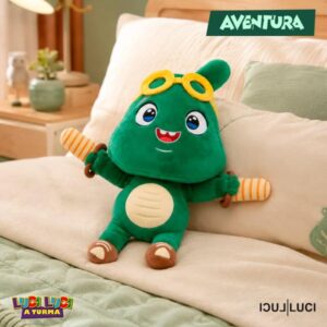 Pelúcia LUCI LUCI A TURMA - AVENTURA (Tamanho 25cm) - Acompanha Sacola Personalizada Multifunção - LUCS