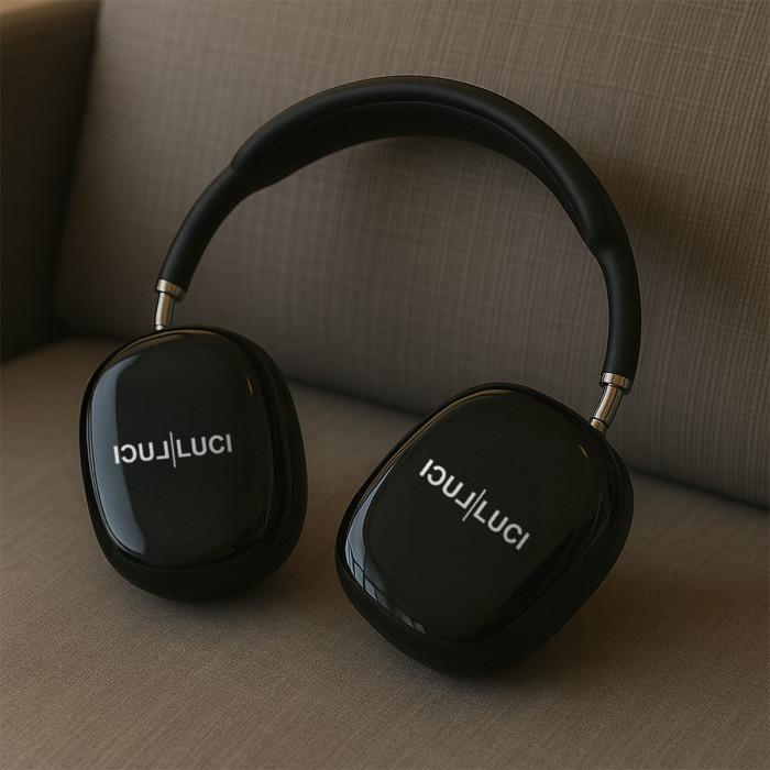 Fone de ouvido almofada preto brilho (Standard) - LUCS