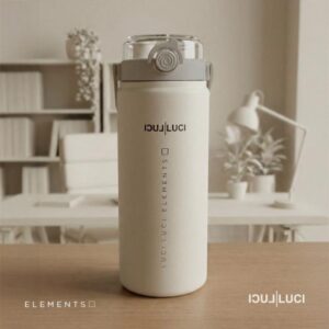 Garrafa de Alumínio Luci Luci Elements (Branca) - LUCS